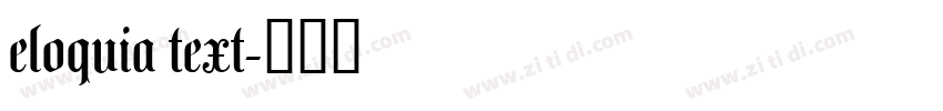 eloquia text字体转换